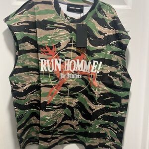 Run Homme Camouflage Short Sleeve Tee